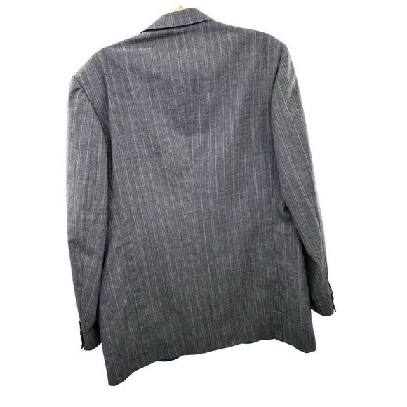 Perry Ellis men’s suit jacket gray made in the USA  virgin wool - Picture 3 of 11